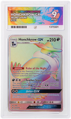 Honchkrow-GX graded ACE 9 for sale on eBay