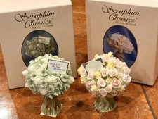 SERAPHIM SENTIMENTS LUCK OF IRISH & THANK YOU ROSE BOUQUET 84391 84875 LOT 2 NEW