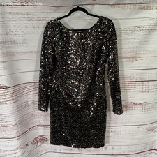 NWT Eliza J. Multi Sequin Long Sleeve Mini Casual Dress - Size 12
