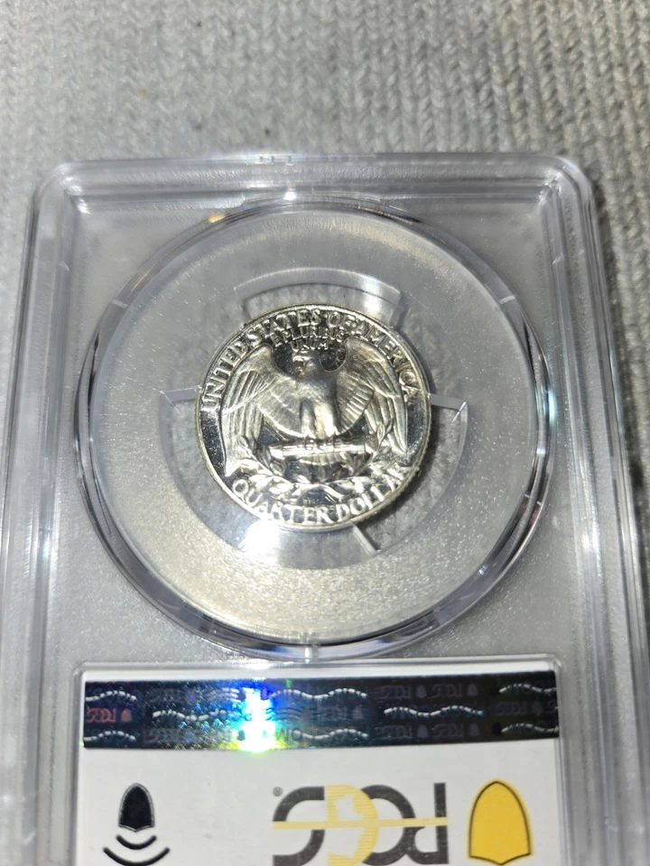 1962 Pcgs Pr 66 Tybe B Error Silver Quarter,  Collectors Only, Wide Es , A... - Image 2 of 4