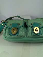 Rare Coach F13371 Legacy 65th Anniversary Double Turnlock shoulder bag in teal l