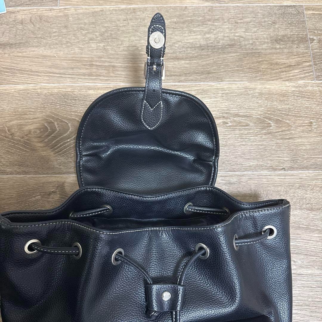 Vivienne Westwood Black Leather Backpack Rare Model W30×H30×D13