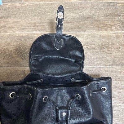Vivienne Westwood Black Leather Backpack Rare Model W30×H30×D13