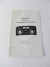 Instruction Manual Nye-Viking MB-V-A NYE 3000 Watt Antenna Tuner