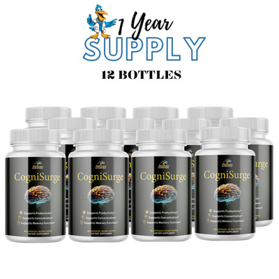 CogniSurge- Brain Support- 12 Bottles- 720 Capsules