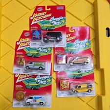 Lot of 5 Johnny Lightning BOOGIE VANS Sealed Dodge Chevy Ford
