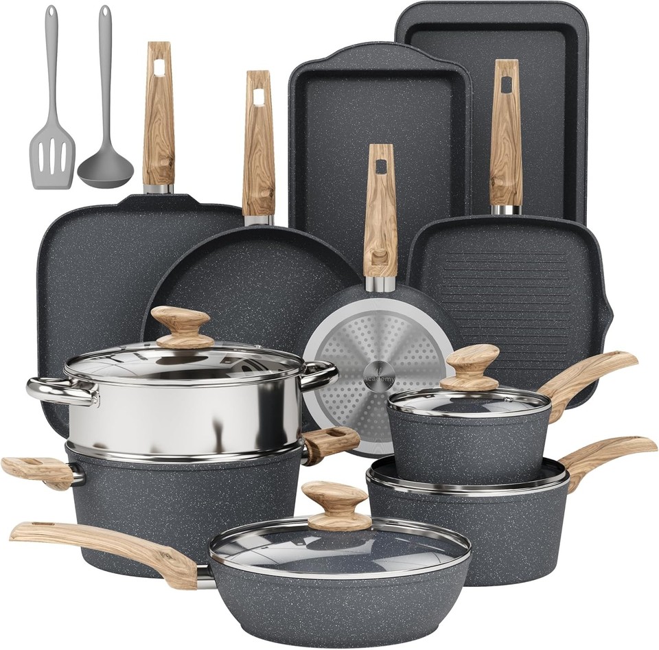 Pots & Pans Set Non Stick Induction Kitchen Cookware Sets | eBay