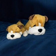 Ganz Webkinz Lot of 2 Bulldogs Full-Size and Lil' Kinz Plush Dogs No Codes
