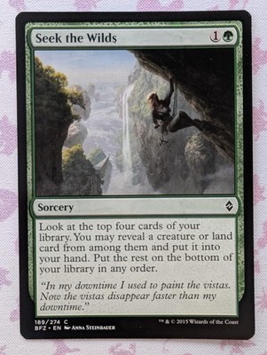  Seek the Wilds | MTG BFZ | EDH Commander Green Card Selection Tutor | LP