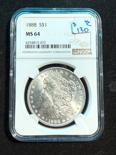 1888 MORGAN DOLLAR NGC MS 64 072