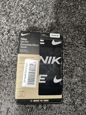 Nike Dri-FIT Microfiber Boxer Briefs Boys M 3 Pack Black Moisture Wicking