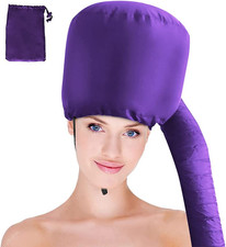 Gorro secador pelo morado manguera extendida facil peinado y acondicionamiento