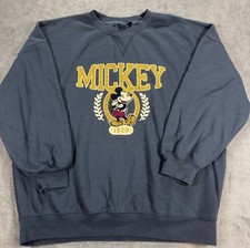 Disney Mickey Mouse 1928 Embroidered Graphic Crewneck Sweatshirt - Womens L