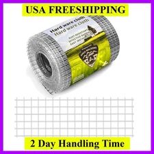 Hardware Cloth 1/4 Galvanized Wire Mesh Roll 4'' x 10' 23 GA - Chicken Wire F...