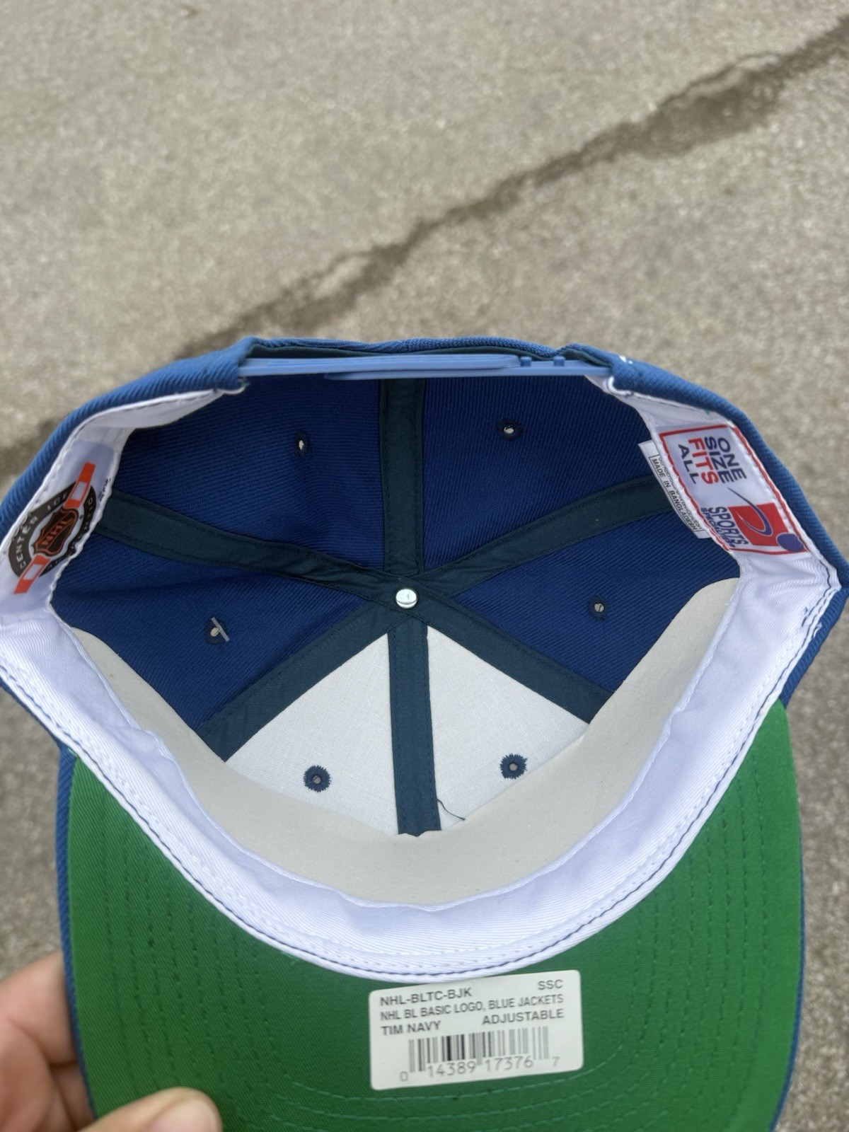 Vtg Columbus Blue Jackets Sports Specialties Snapback Hat NHL Deadstock NWT 2000