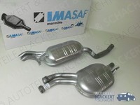 Imasaf Auspuffset Mitteltopf + Endtopf für Mercedes Coupe 300 CE C124 1985-1992
