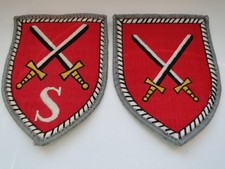 2x BW- Verbandsabzeichen Offizierschule des Heere  in  Dresden ca  6x8 cm