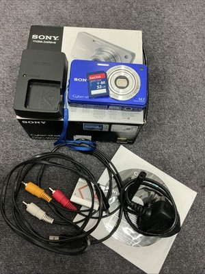 Sony Cyber-Shot DSC-W560 14.1MP Digital Camera Blue Boxed Gwo Full Kit READ PLZ