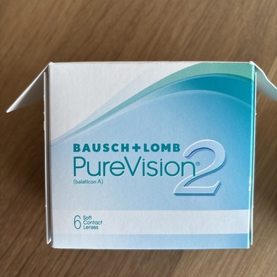 2 x Bausch + Lomb PureVision 2 - Kontaktlinsen Monatslinsen -2,25 Dioptrien