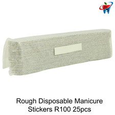 25pcs Disposable Nail Sanding Stickers R100 Grit Manicure Pedicure Tool
