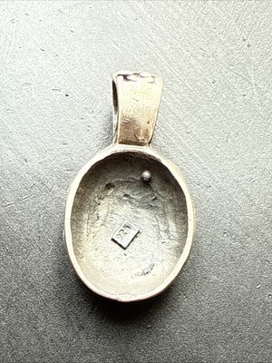 Pendentif Ancien Argent Massif 925 – Breloque Art Nouveau, Style Ethnique Déco