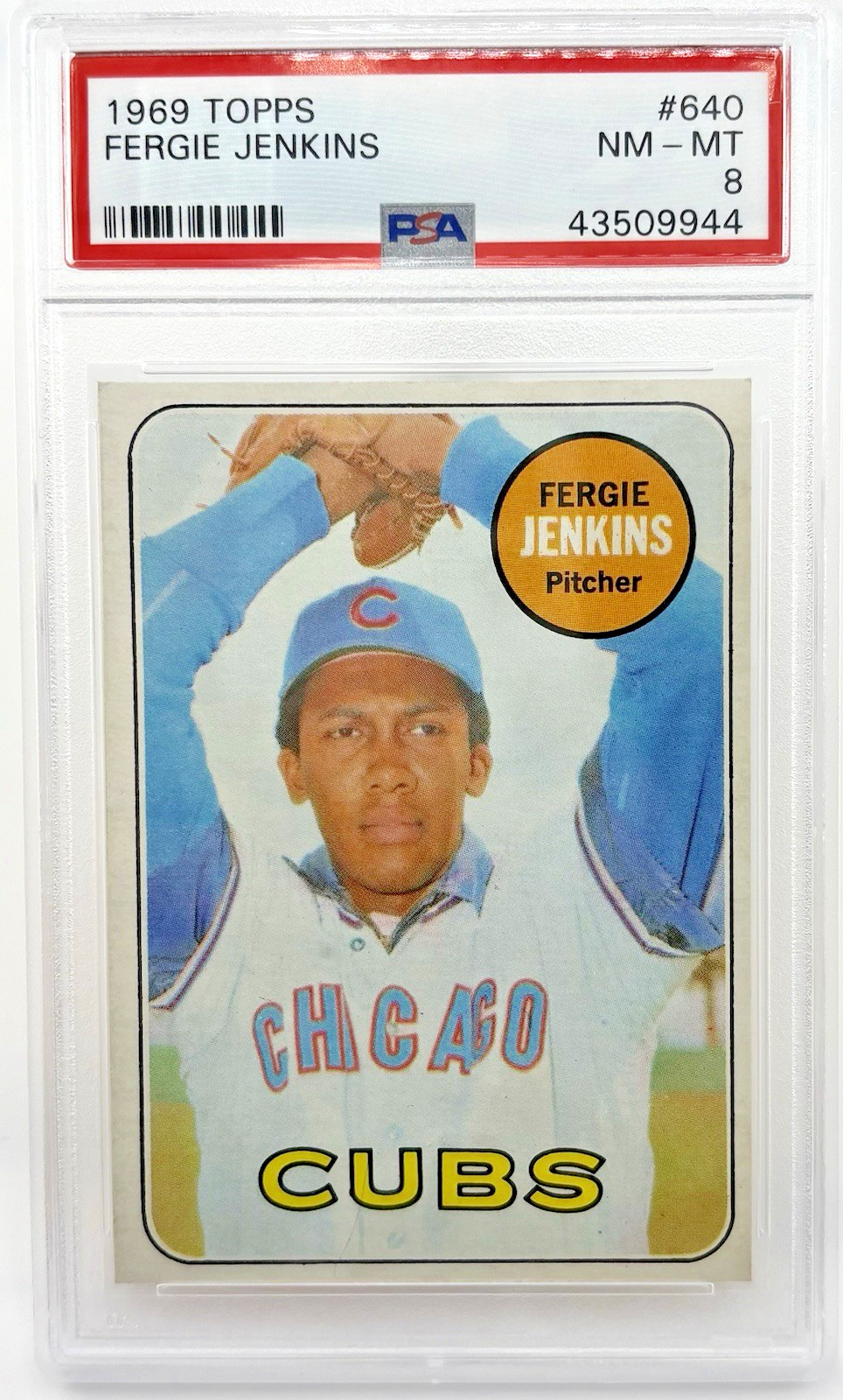 1969 Topps #640 PSA 8 Fergie Jenkins Cubs
