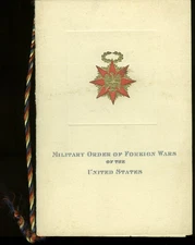Military Order of Foreign Wars of the USA Canadian Commandery Banquet Prgm 1928