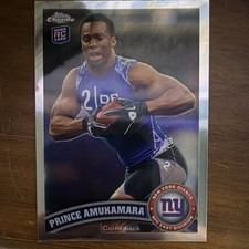 2011 Topps Chrome Prince Amukamara Rookie #6 New York Giants Football Card