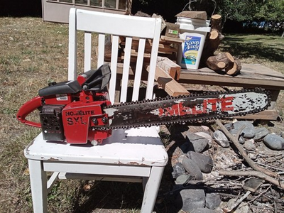 #ad Homelite Super XL Automatic Chainsaw Runs Excellent All Original. Big Red. $225.00