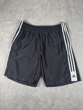 Vtg Adidas Razzle Dazzle Shorts Size Lg Y2K Baggy Basketball Shimmer Black