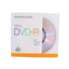 Memorex Mini DVD-R Recordable Disc  NEW Sealed  DVD Camcorder  30 minutes