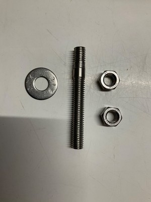 3/8'' BSW Stopfbuchsenbolzen ( Heckstopfbuchsenbolzen ) A 2 Edelstahl