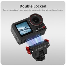 180 Magnetic Quick Release Adapter Mount for DJI Osmo 360/Action 5 Pro/4/3/2