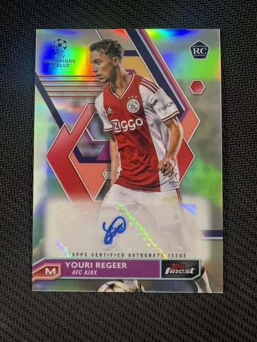 2022-23 Topps Finest UEFA Youri Regeer Auto Autograph RC Rookie #A-YR