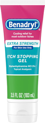 Extra Strength Anti Itch Relief Gel, 2% Diphenhydramine HCl, Relief from Insect 