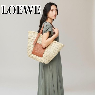 LOEWE basket bag raffia tote large basket classic