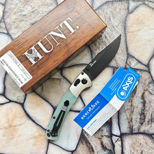 Benchmade 15085BK-2205 Mini Crooked River Limited Edition Jade G10 Knife