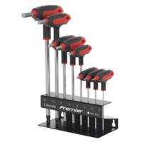Sealey Kugelkopf-Innensechskant-SchlüSsel Set 8-Teilig T-Griff Metrisch AK7195