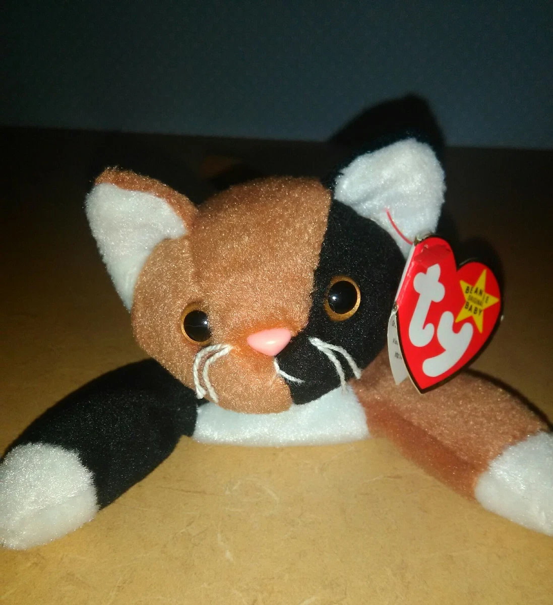 Ty Chip the Cat Beanie Baby with Legs Tush Tag Quite possibly the rarest Beanie