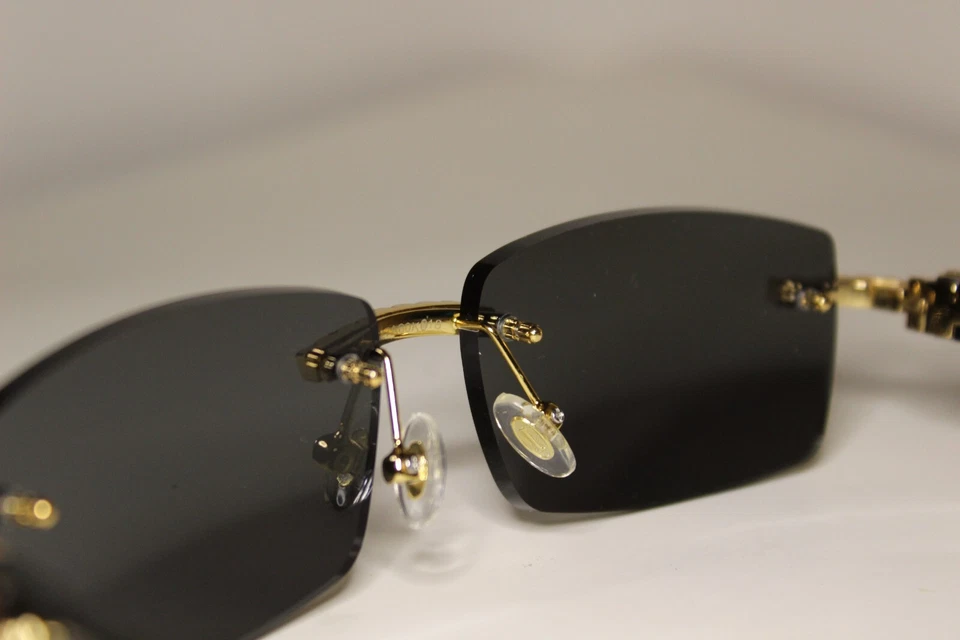 Gafas de sol Endless Iced Out Buffs cuerno genuino premium de alta calidad Foto 4 de 4