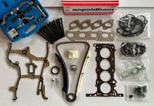 VAUXHALL CORSA 1.2 1.4 2010-2019 TIMING CHAIN KIT + HEAD GASKET SET + TOOLS
