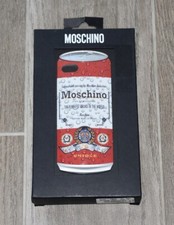 CUSTODIA 100% AUTENTICA MOSCHINO DRINK CAN iPHONE 5/5S NUOVA CON SCATOLA RARA 