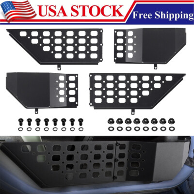 Metal Front Door Pocket Storage Box fits for  2018-2024 Jeep Wrangler JL JLU 4XE