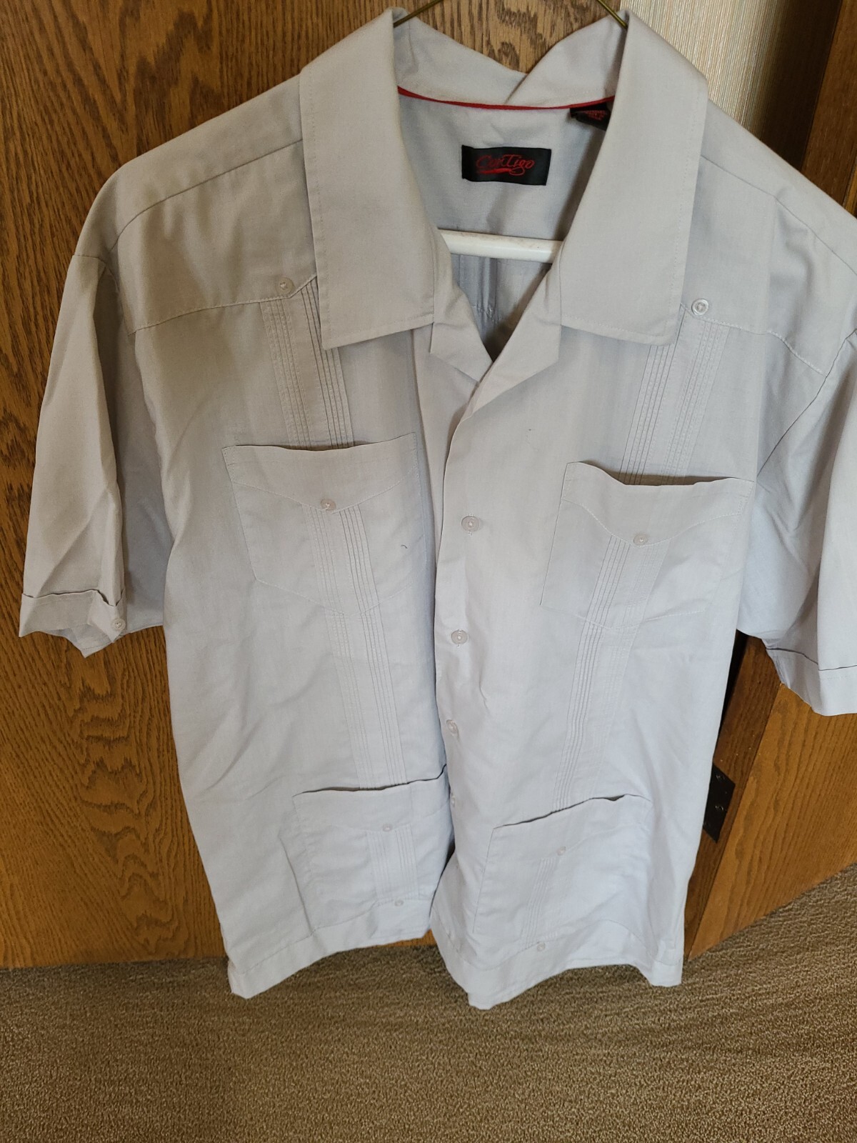 Contigo  Gray Camp Panel Men's Shirt L 