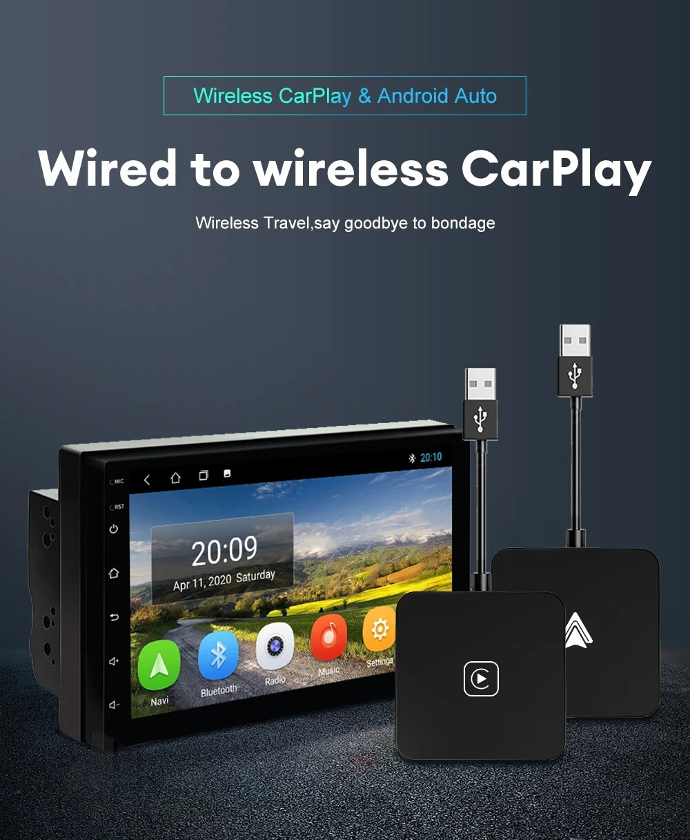 Adattatore Wireless CarPlay Converte da Cablato a Wireless, Plug & Play - Miniatura 3