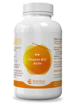 Vitamin B12 Aktiv Komplex 1000 µg - 90 sublingual Tabletten mit Folat - EifelSan