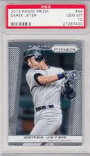 2013 Panini Prizm New York Yankees Hall of Fame SS Derek Jeter #44 PSA 10 pop 4