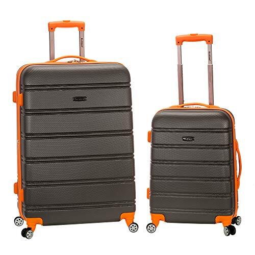 Melbourne Hardside Expandable Spinner Wheel Luggage, Charcoal, 2 Piece (20/28)
