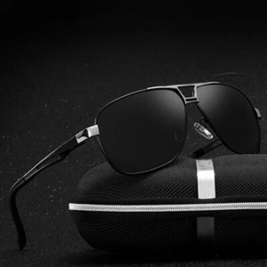 Aluminium HD Polarised UV400 Pilot Sunglasses