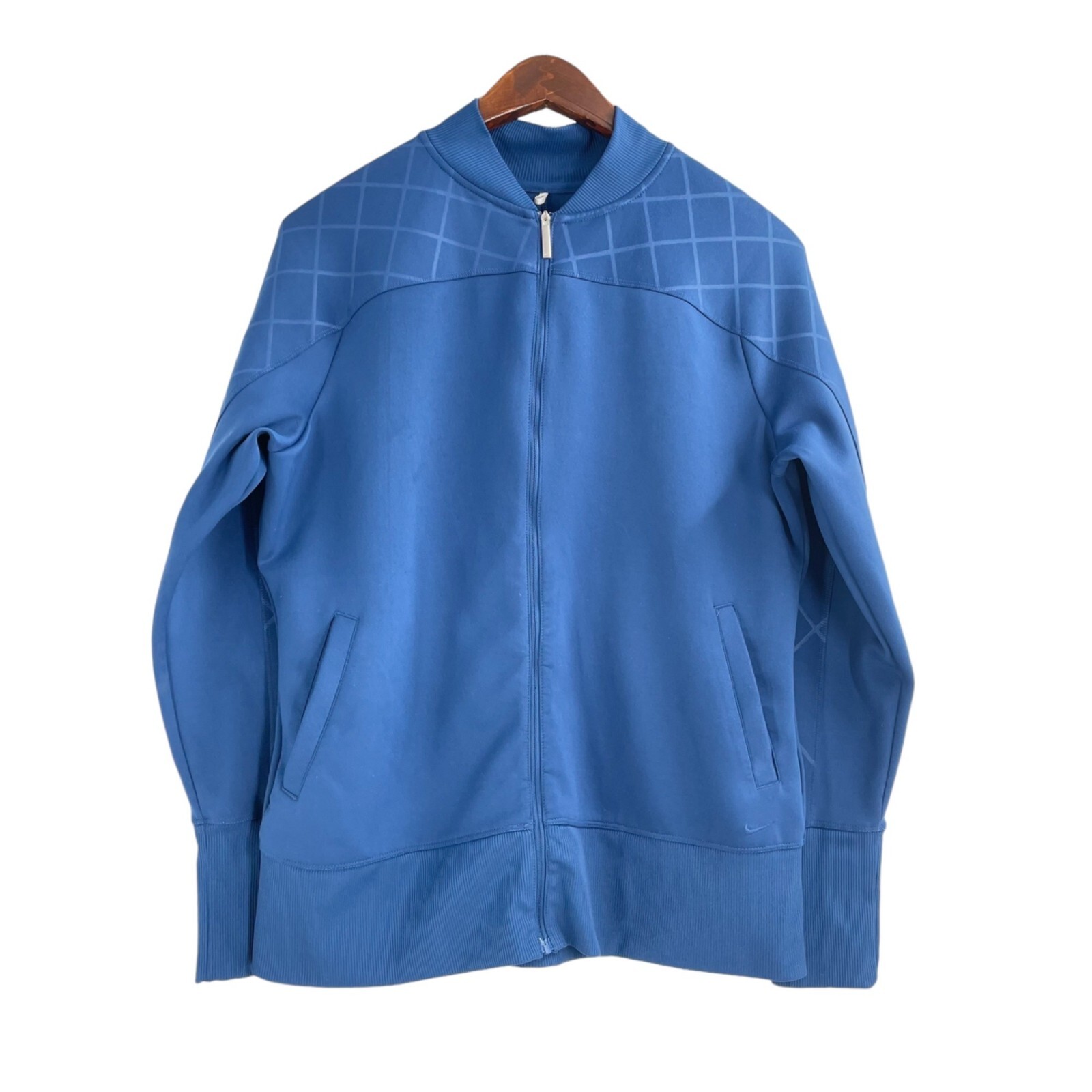 SACAI X NIKE Giacca Nike Golf Dri Fit blu full zip senza colletto uomo taglia large outdoor